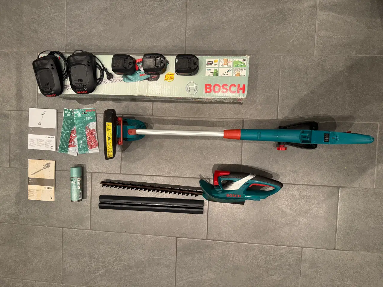 Billede 2 - Batteri-hækkeklipper og kantklipper