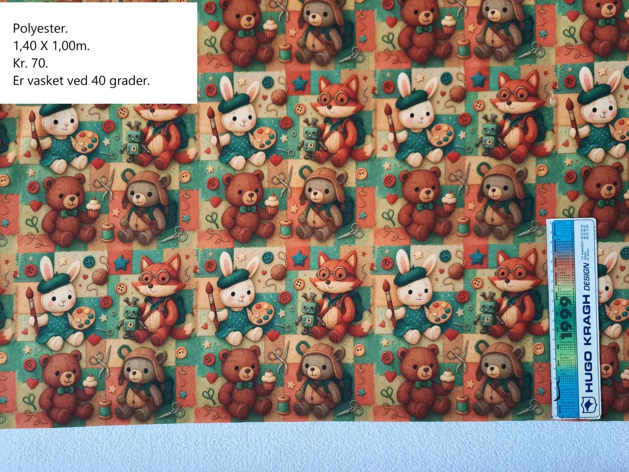 Billede 11 - Polyester og bomuldsstof.