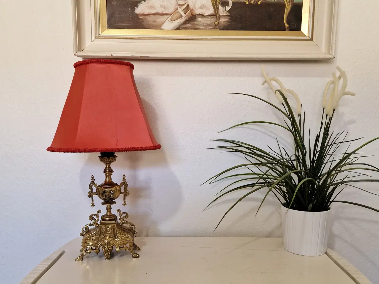 Billede 2 - Bordlampe i messing