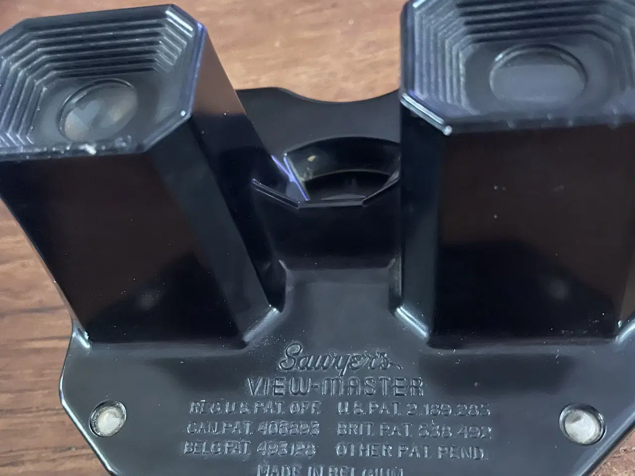 Billede 1 - View-Master stereoskop med billedskiver sort plast