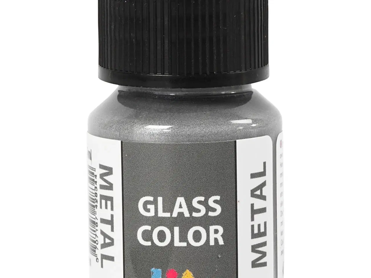 Billede 1 - Glass Color Metal Sølv - 30ml Vandbaseret Maling