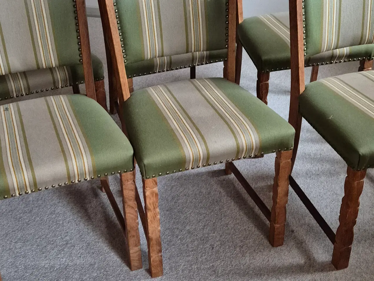 Billede 1 - 6 spisebords stole I afsyret eg