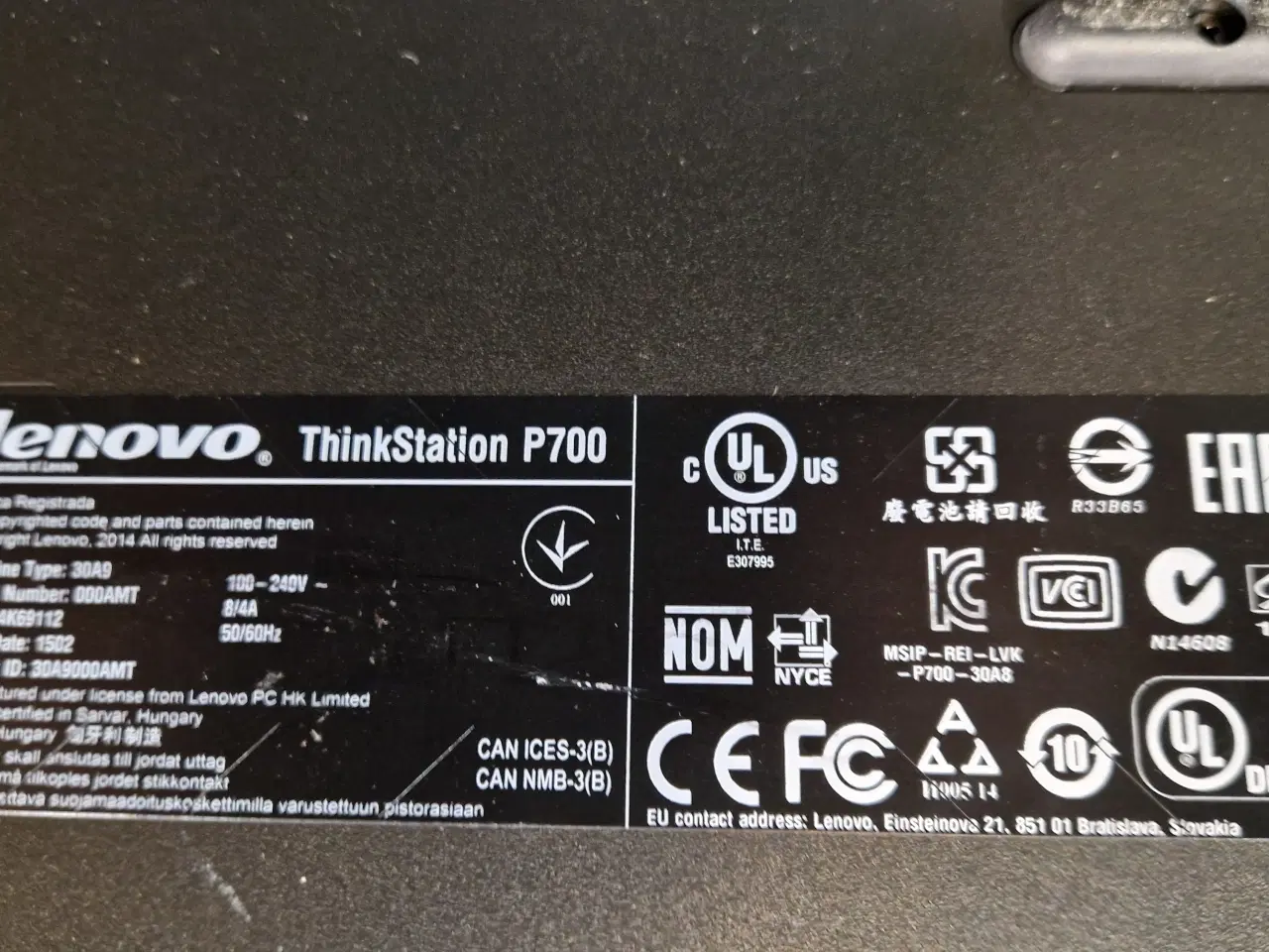 Billede 2 - Lenovo P700 Think station 