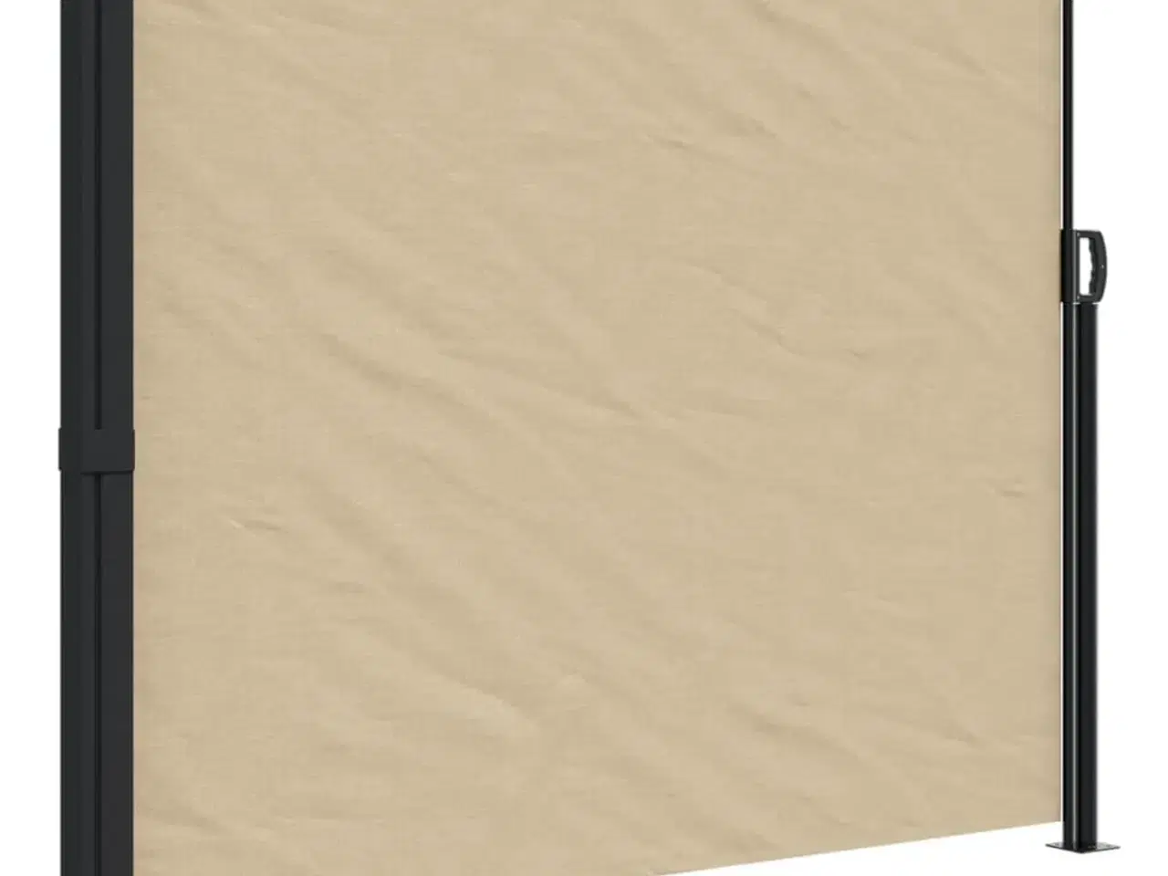 Billede 2 - Sammenrullelig sidemarkise 160x500 cm beige