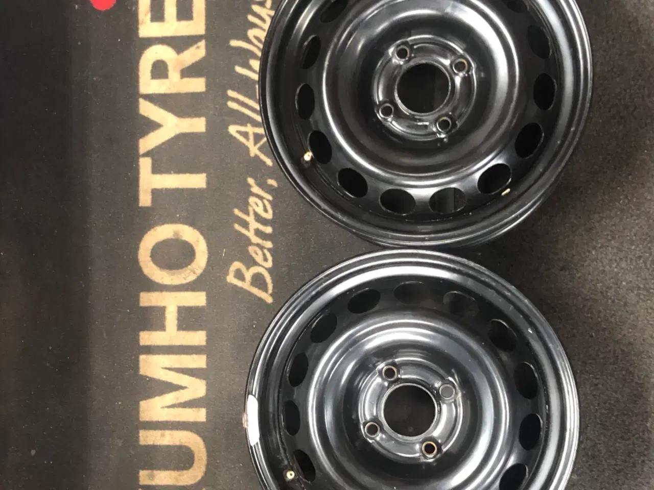 Billede 1 - Stålfælge 4 x 100 og Hjul kapsler
