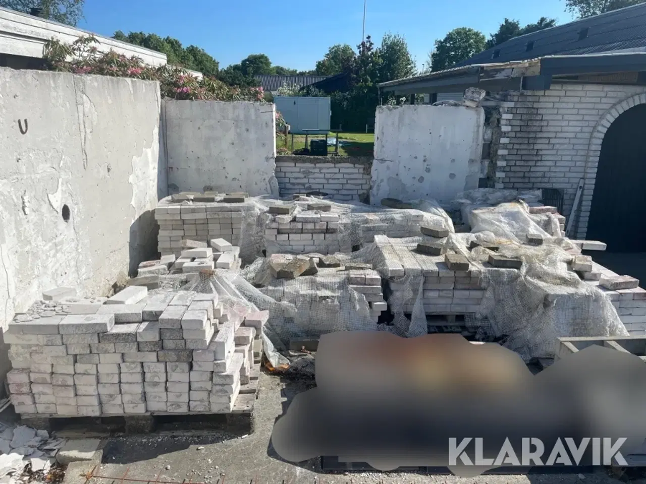 Billede 3 - Hvide kalksten / Mursten 1500+ styk