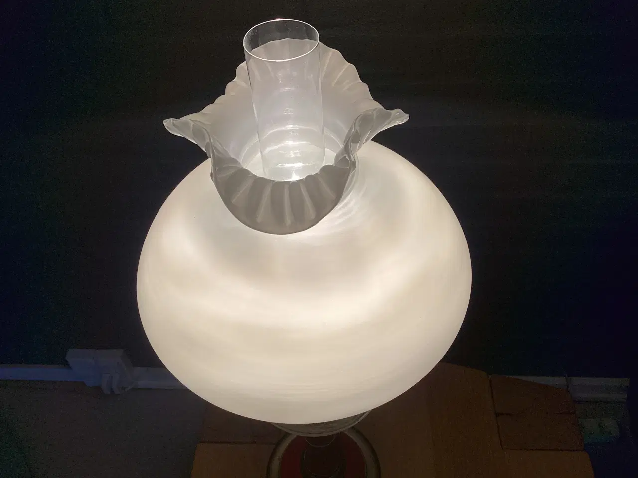 Billede 4 - Petroleumslampe med el