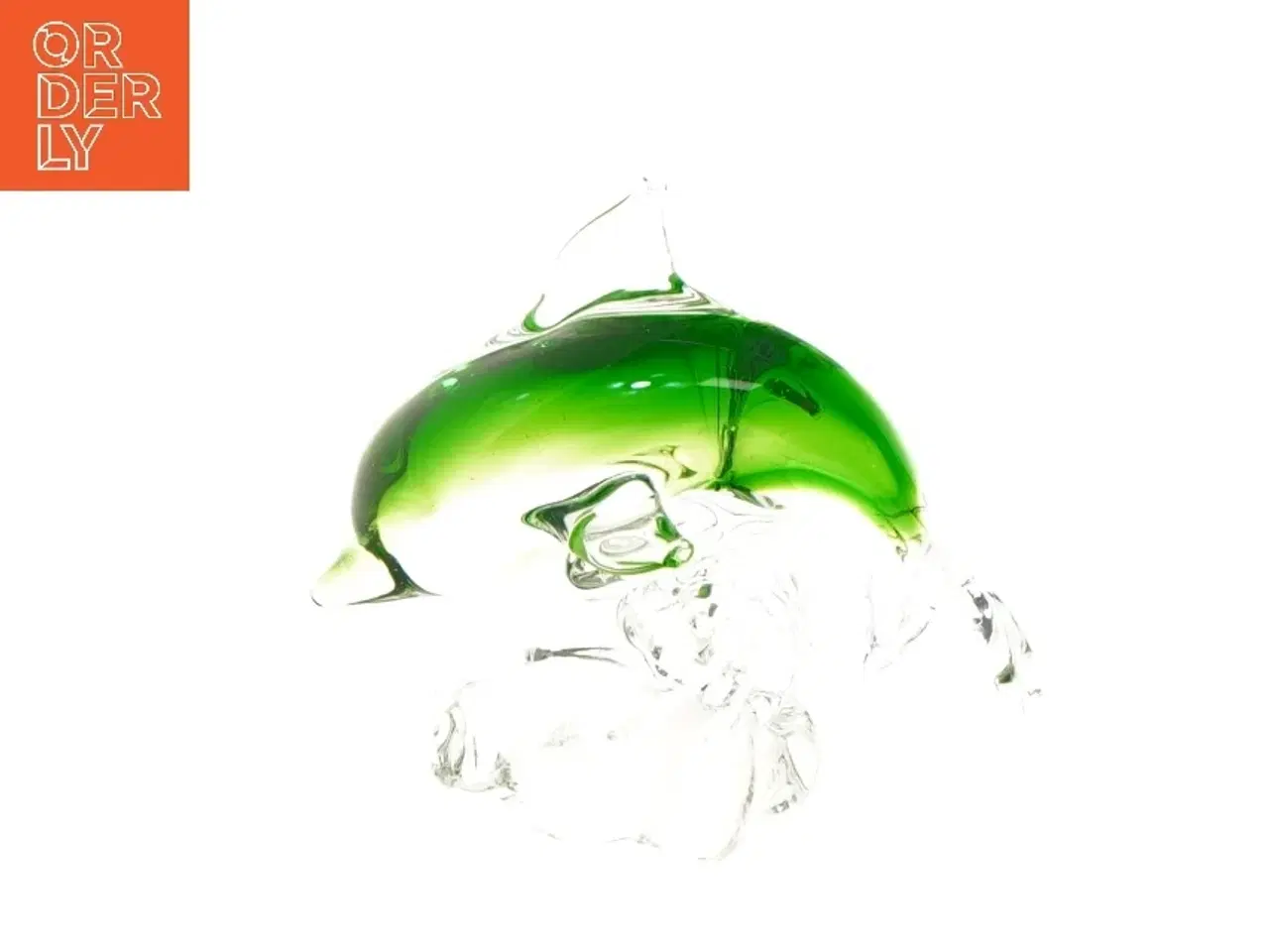 Billede 1 - Glas delfinfigur (str. 14 cm)