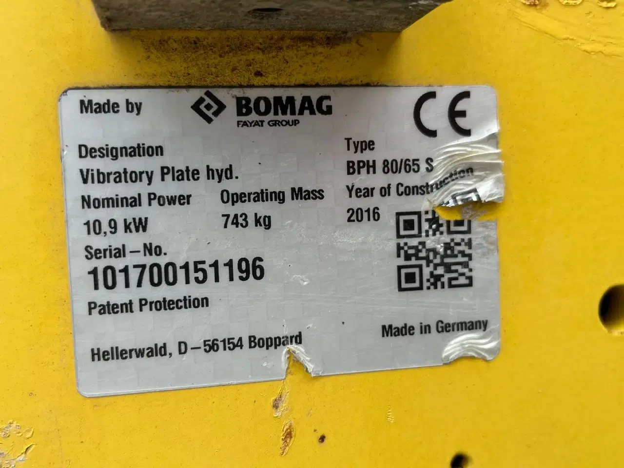Billede 11 - Bomag 80/65s Fjernstyret 740kg diesel pladevibrator
