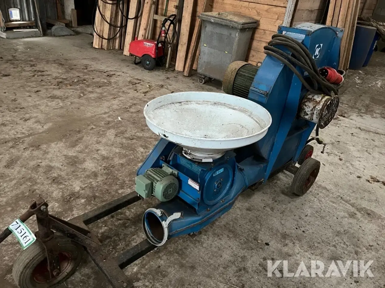 Billede 1 - Kornblæser Kongskilde TRL150 med cellesluse CAD20-2