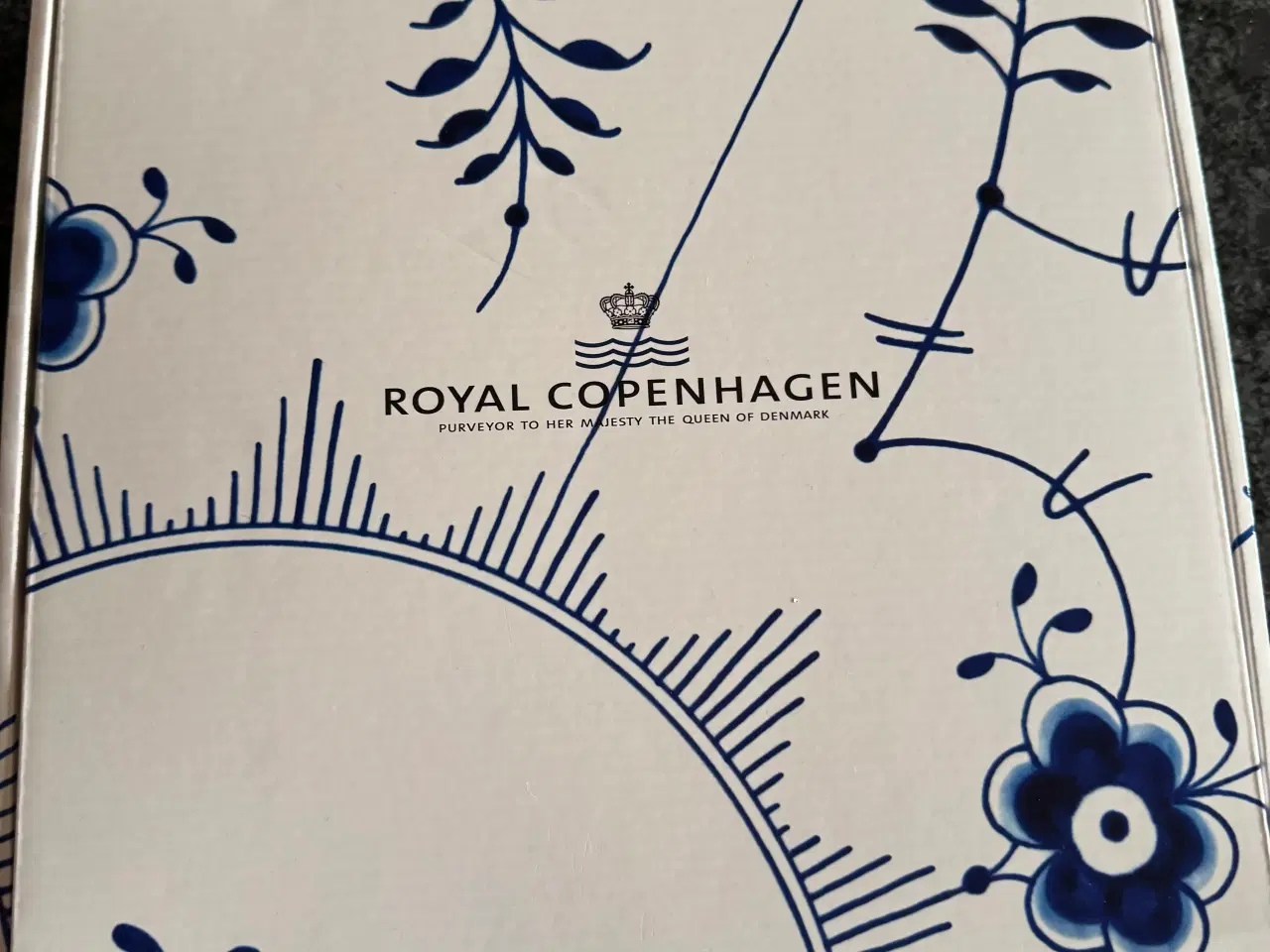 Billede 6 - Royal copenhagen fad (blå)