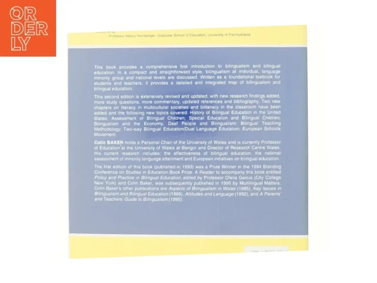 Billede 3 - Foundations of Bilingual Education and Bilingualism by Colin Baker af Baker, Colin (Bog)