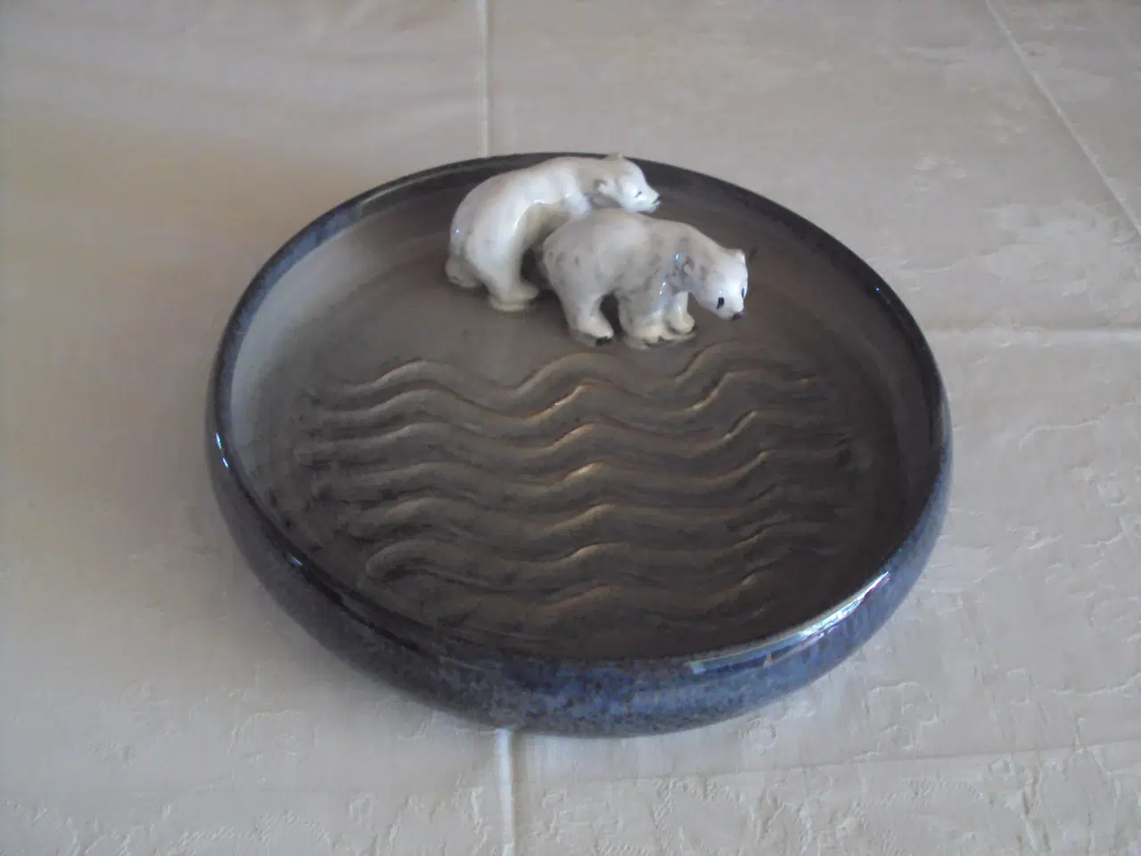Billede 1 - Bordfad Dissing Keramik Med isbjørne 