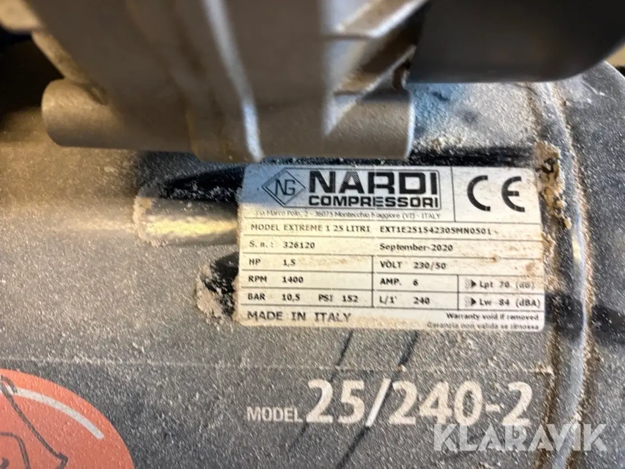 Billede 3 - Kompressor Tjep EXTREME 1 25 Litri