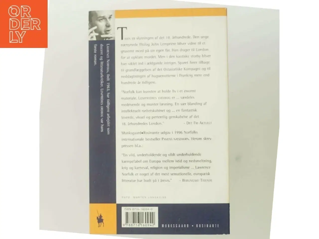 Billede 3 - Lemprières ordbog : roman af Lawrence Norfolk (Bog)