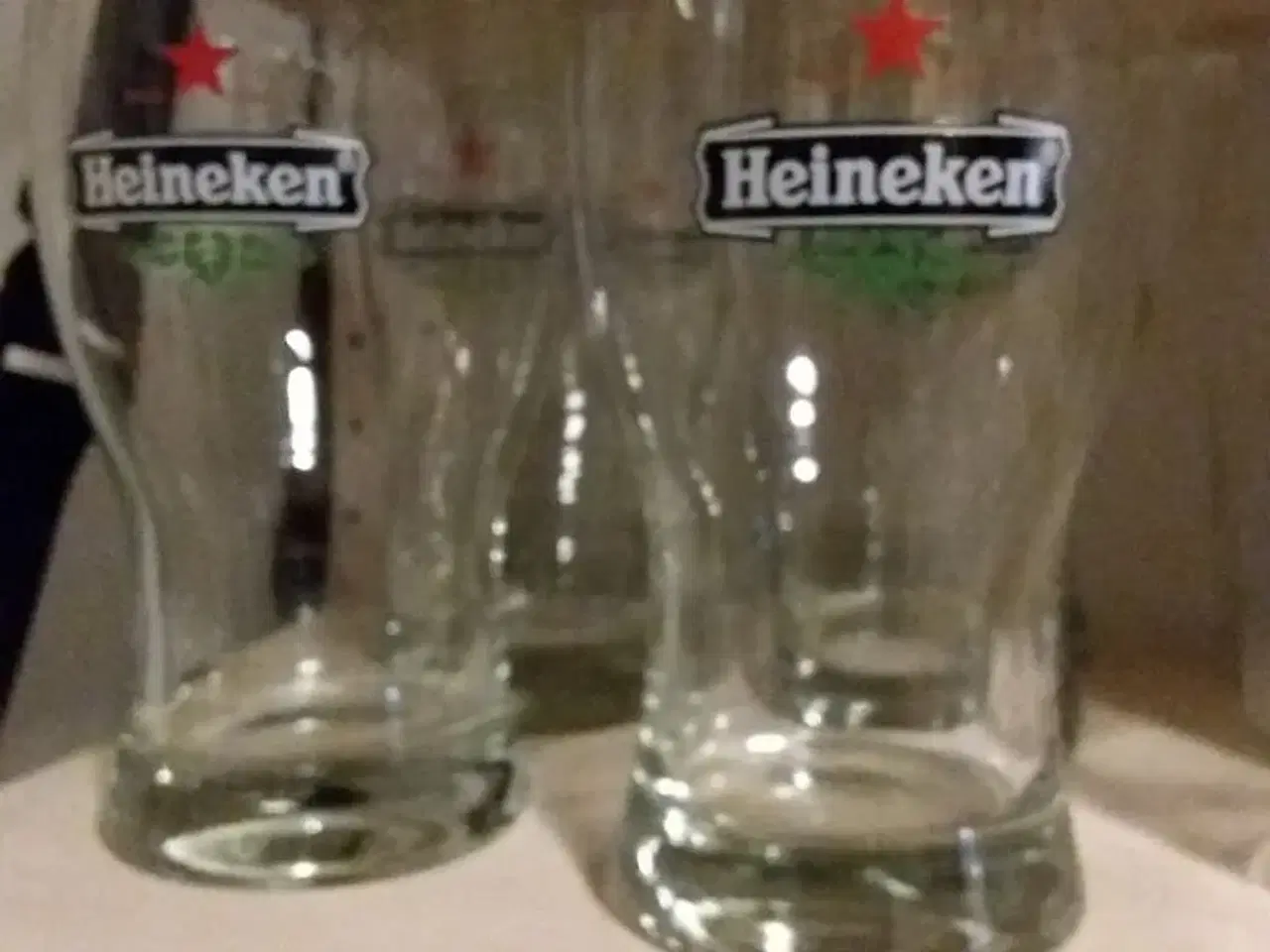 Billede 1 - 6 stk Heineken ølglag 0,5 l
