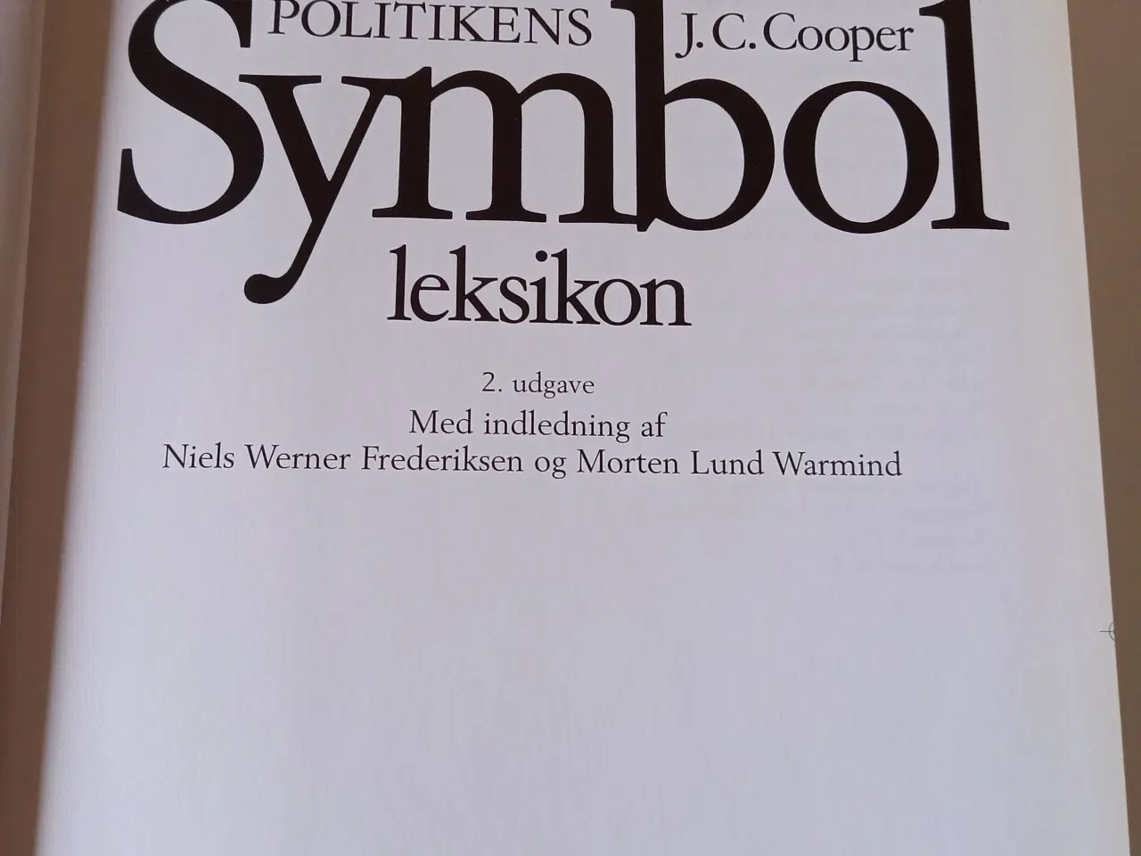 Billede 2 - Politikens Symbol Leksikon - J. C. Cooper