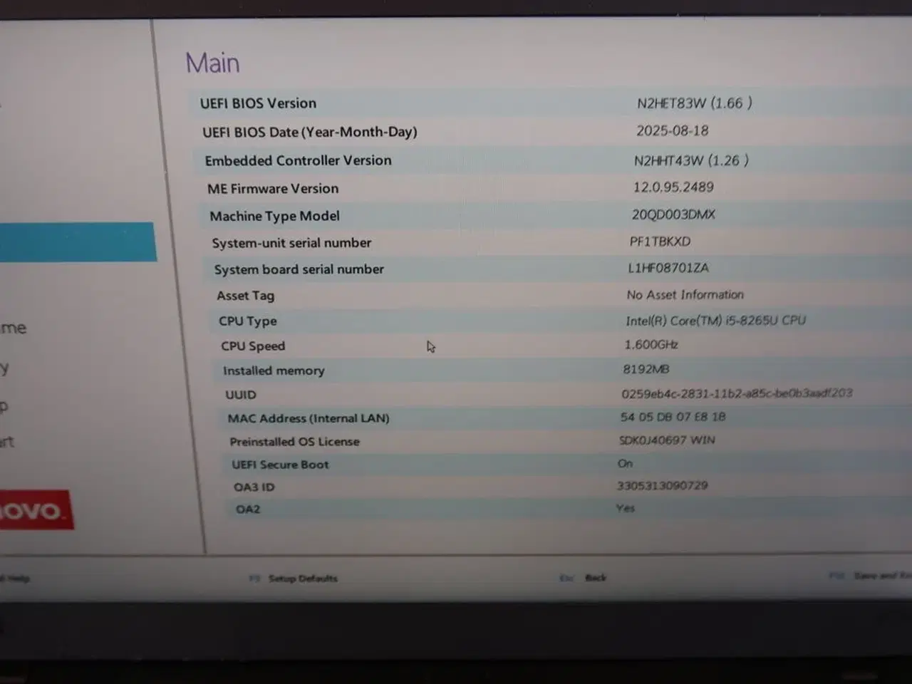 Billede 6 - Bærbar computer LENOVO X1 Carbon 7th gen.