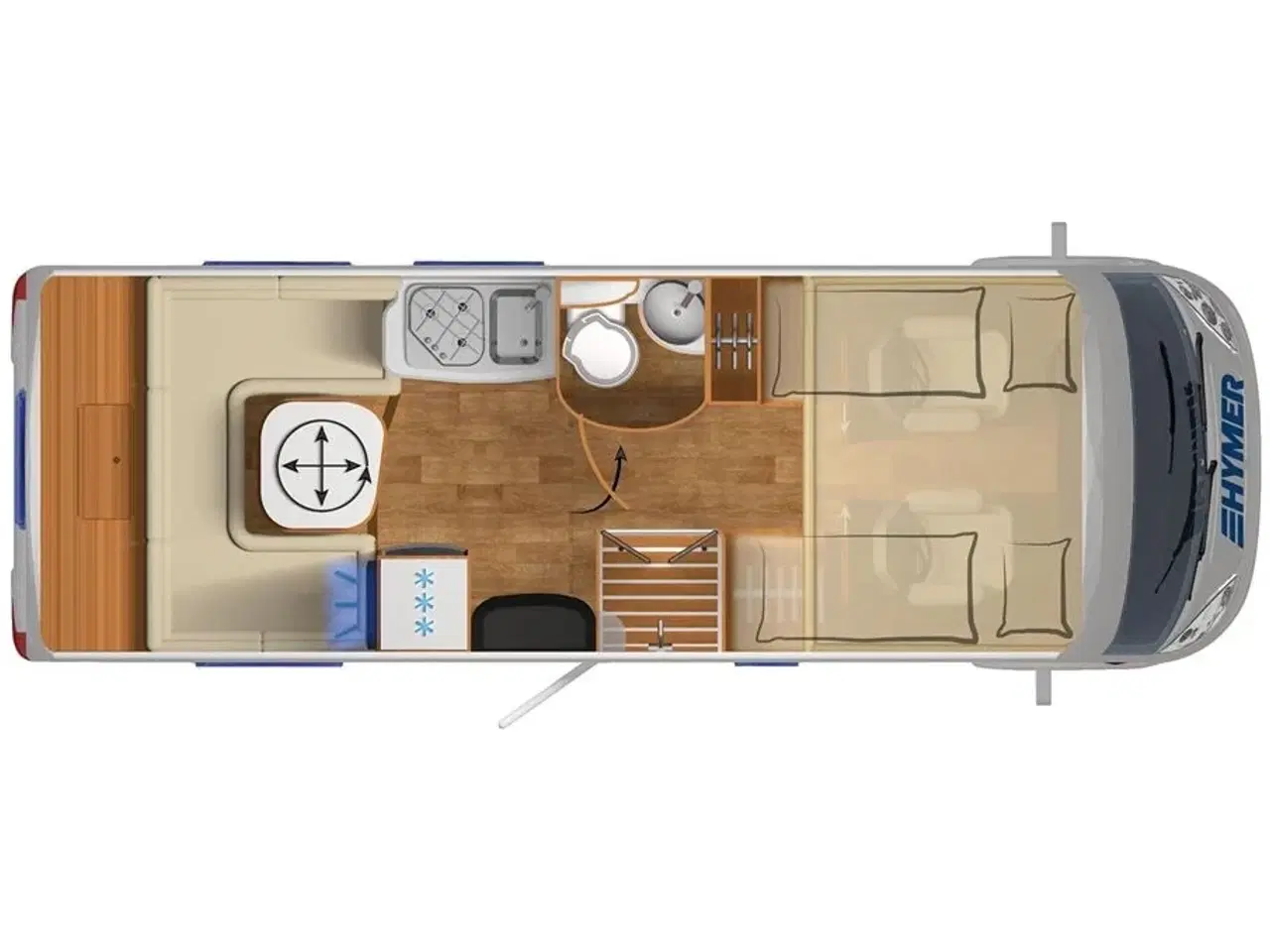 Billede 43 - 2018 - Hymer B 534 Hymermobil   RESERVERET - Unik Hymermobil med stor siddegruppe i bag og masser af udstyr. 3500 kg og køres på lille kørekort