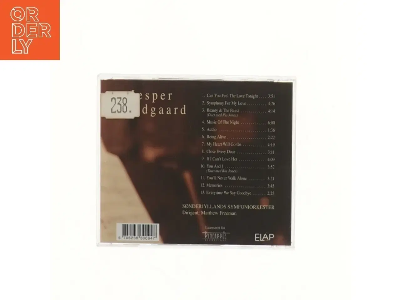 Billede 2 - Jesper Lundgaard CD - Symphony for My Love (str. 12,5x14 cm)