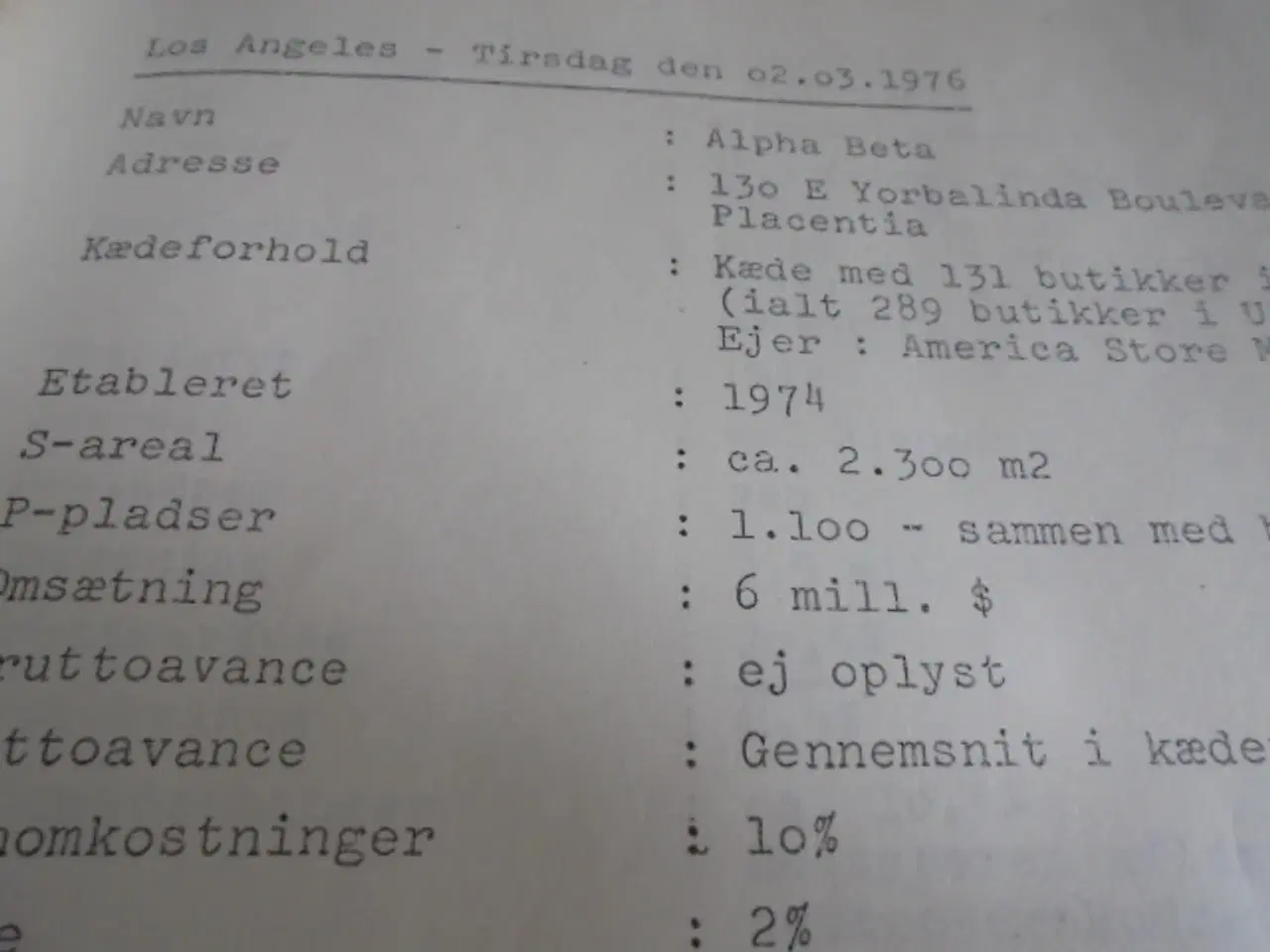 Billede 4 - Studierapport fra Los Angeles/San Fransisco 1976  