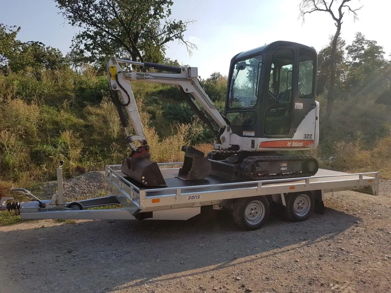 Billede 1 - Minigraver Bobcat 322 med anhænger.