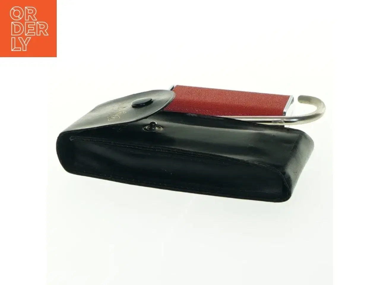 Billede 3 - Håndholdt bagagevægt med læderetui fra Sky Weighs (str. 11,5x6 cm)
