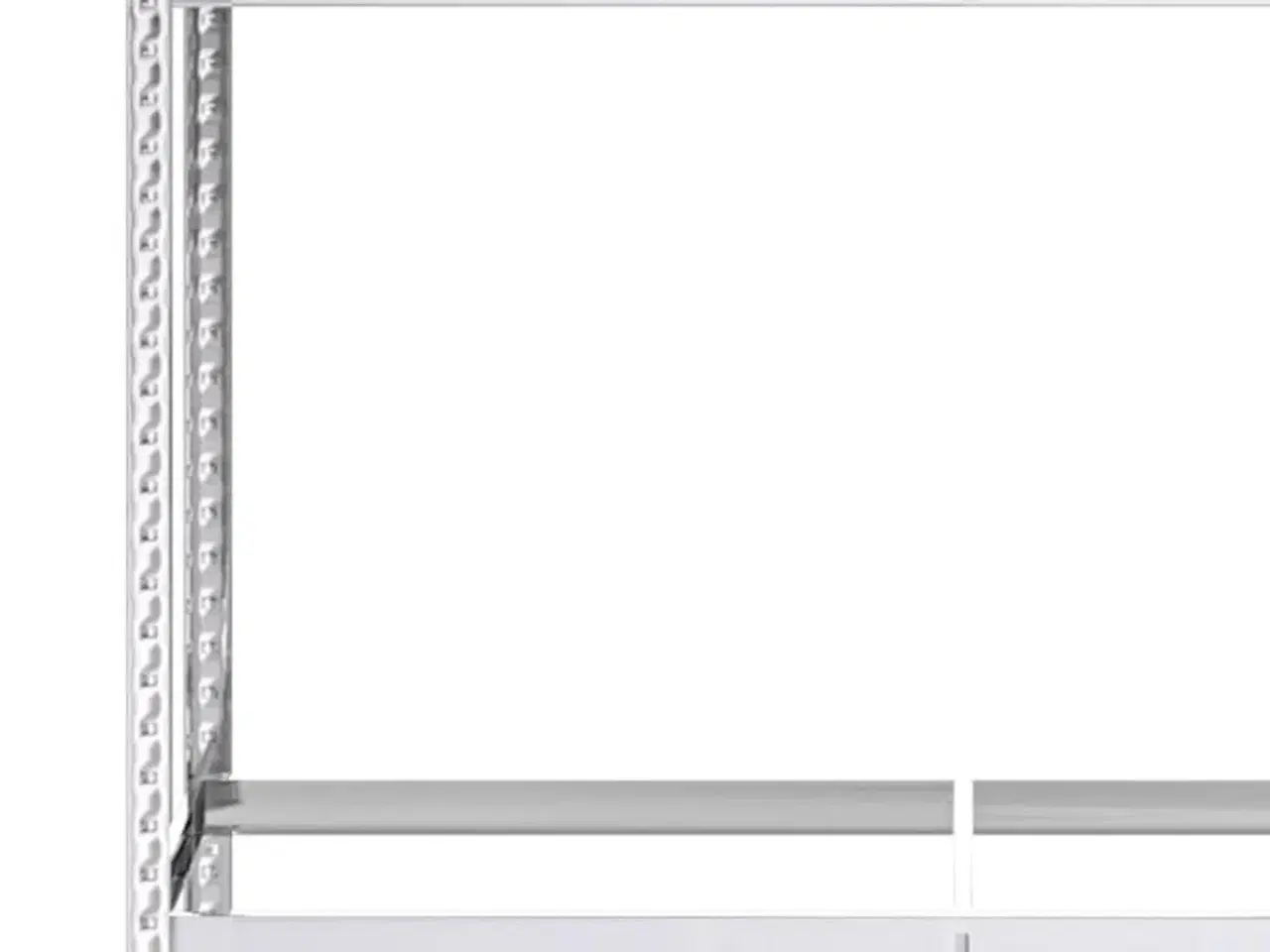 Billede 6 - Dækreol med 3 hylder 110x40x200 cm stål sølvfarvet