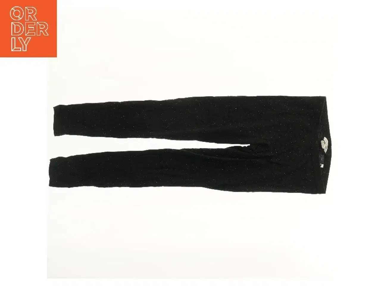 Billede 2 - Sort leggings med prikker fra H&M (str. 152)