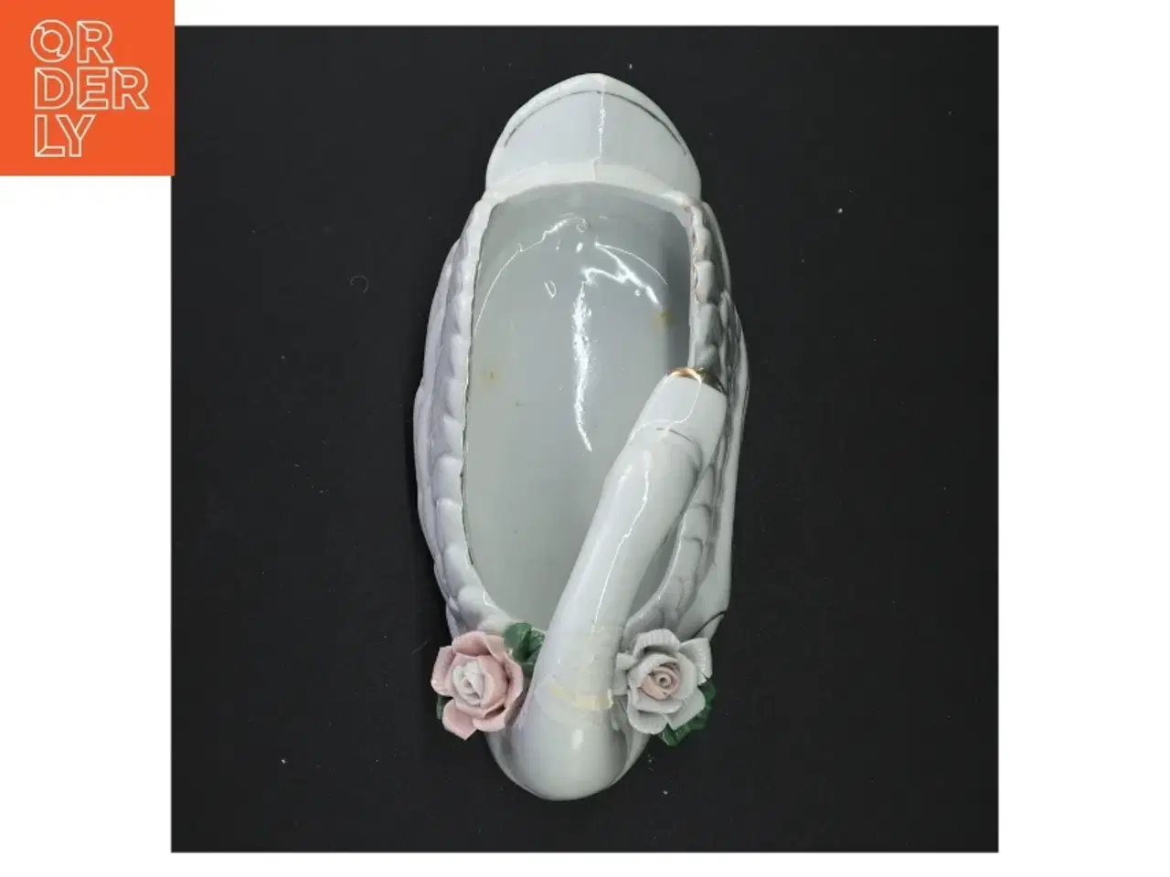 Billede 4 - Porcelænssvane (str. 22 x 10 x 10 cm)