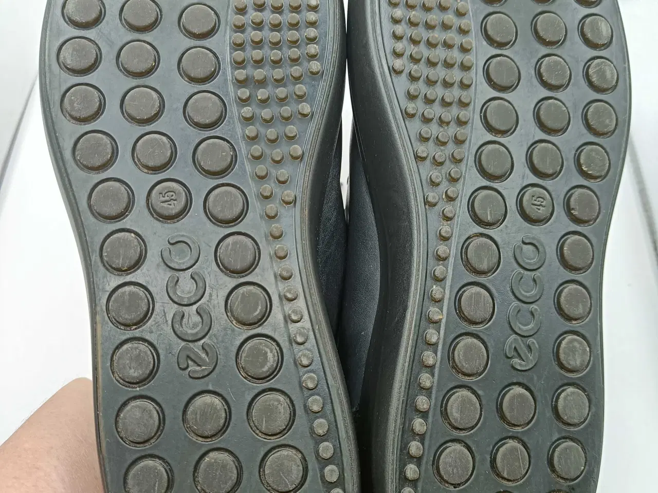 Billede 6 - Ecco sort læder sko 45str