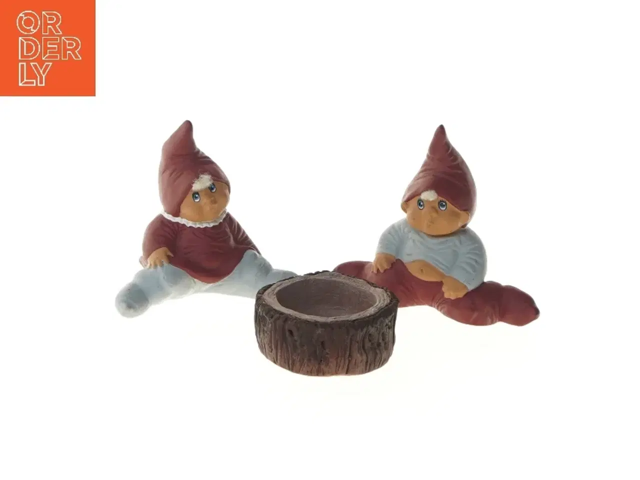 Billede 6 - Simone og Albert nisser med fyrfadslys fra Trip Trap (str. 9,5 cm)