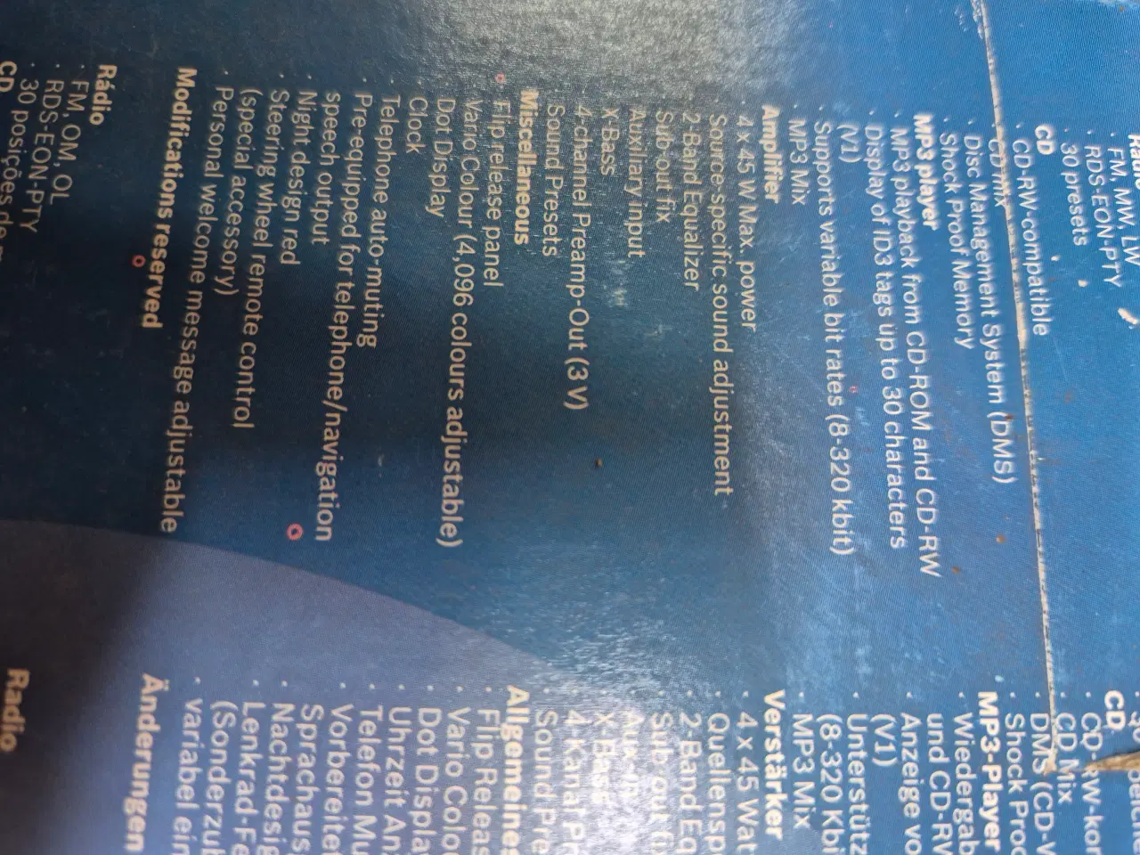 Billede 2 - Blaupunkt Kingston MP3 og cd