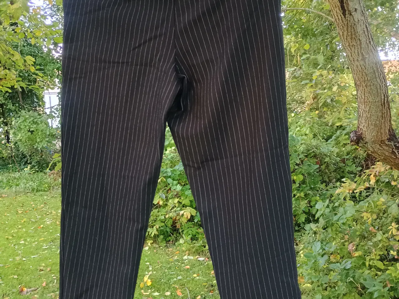 Billede 3 - Blazerbukser, sort med hvide striber, XS