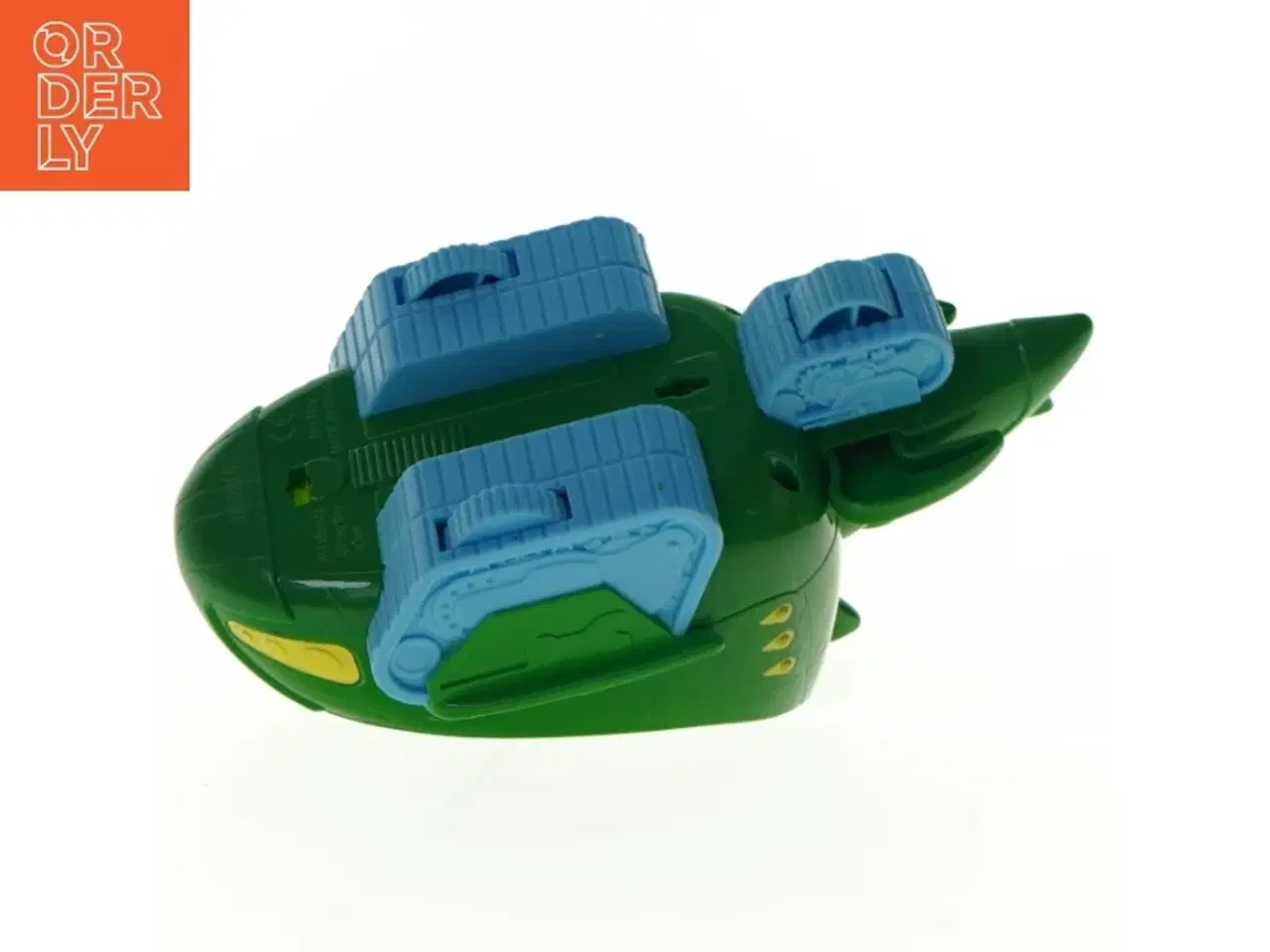 Billede 3 - Grøn plastik legetøjsbåd, pj mask (str. 17 cm)
