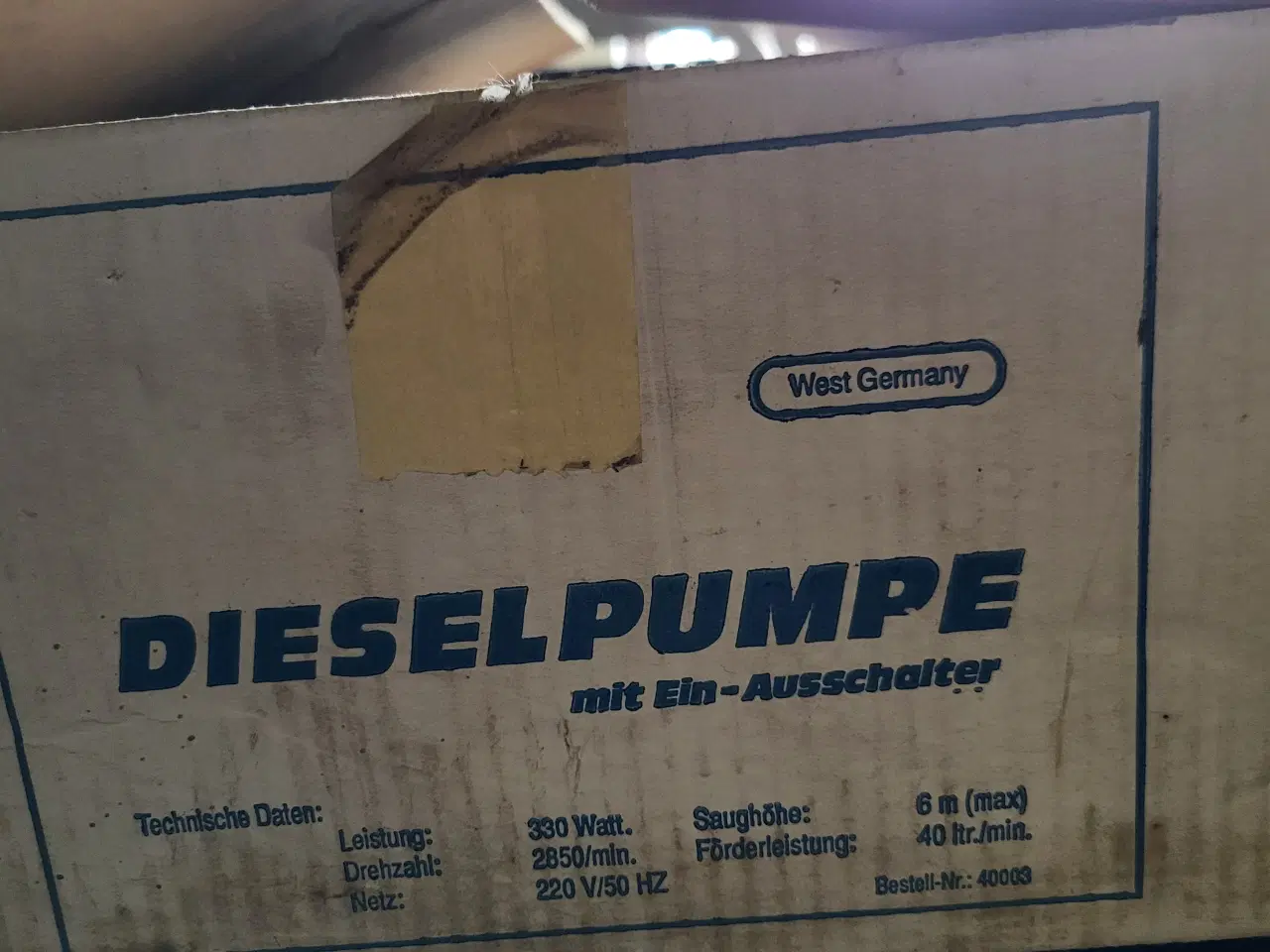 Billede 2 - Dieselpumpe  oliepumpe