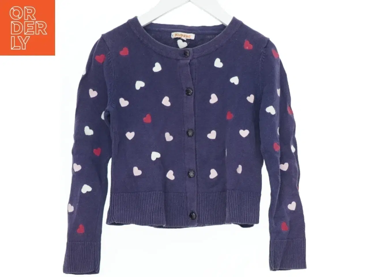 Billede 1 - Børnecardigan med hjerter fra Bluezoo (str. 122)