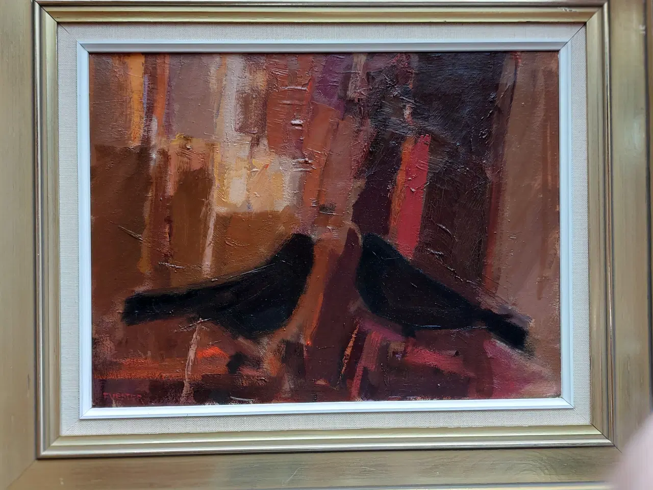 Billede 2 - FRANS VESTER ( 1934 - 1972 ) oliemaleri