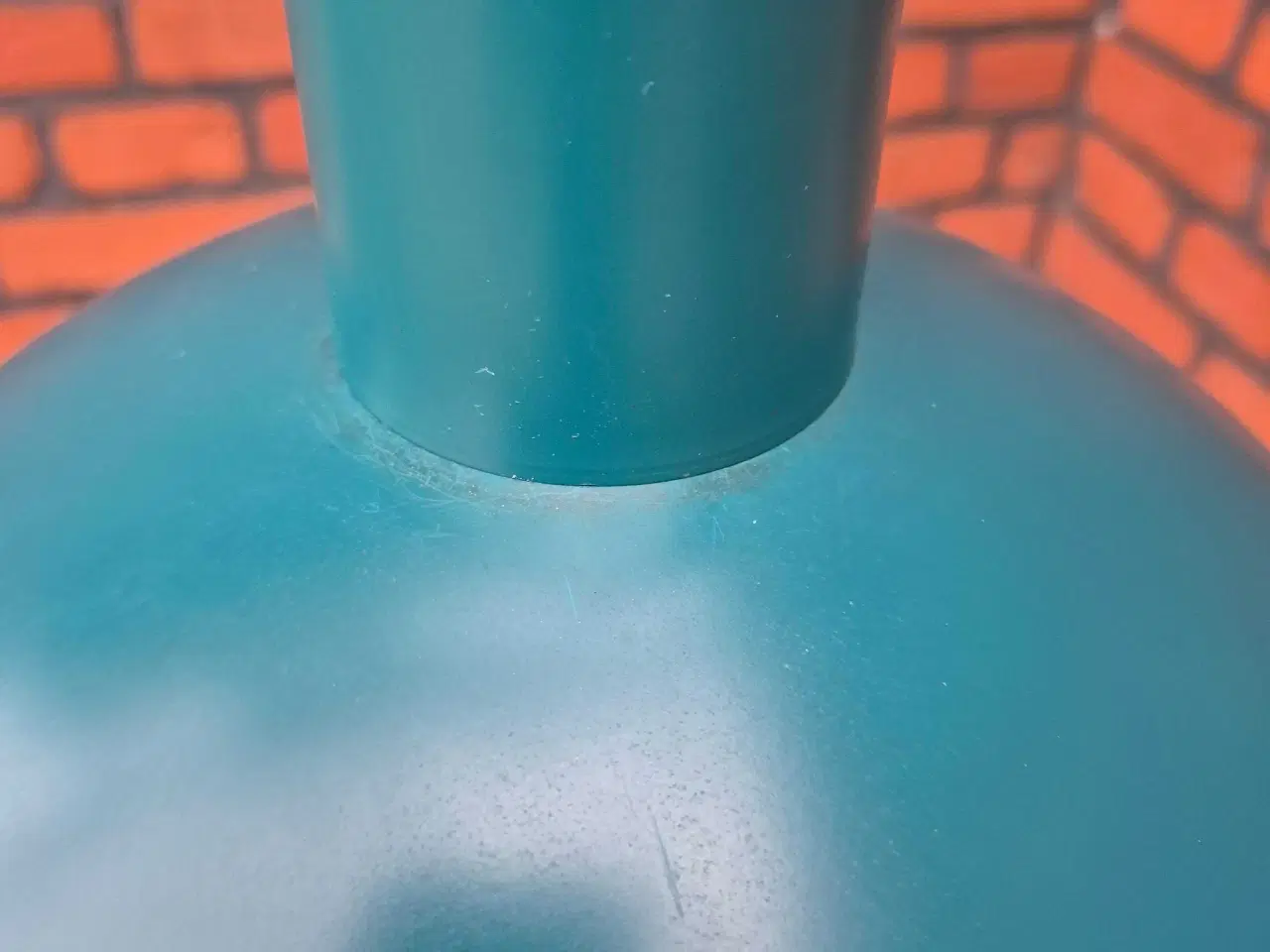 Billede 10 - Retrolampe i den flotteste blågrønnne farve