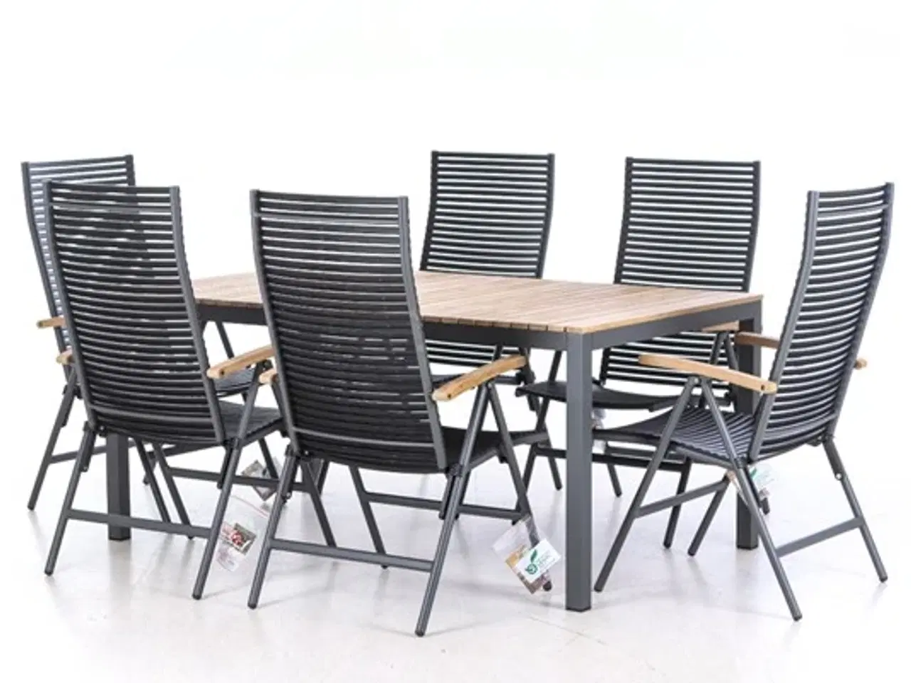 Billede 1 - Havebord samt seks positionsstol