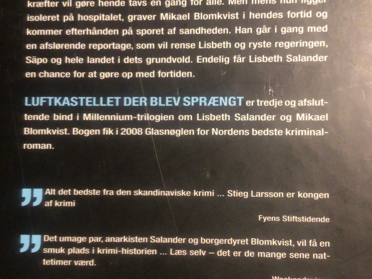 Billede 2 - Stieg Larsson : Luftkastellet der blev sprængt