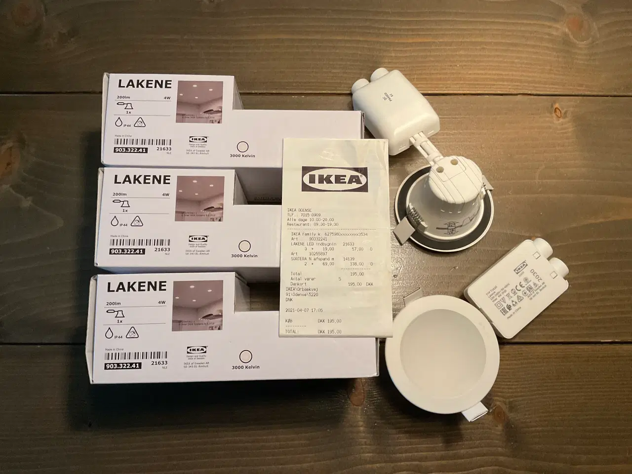 Billede 1 - 5 Stk. Ikea LAKENE Indbygningsspot