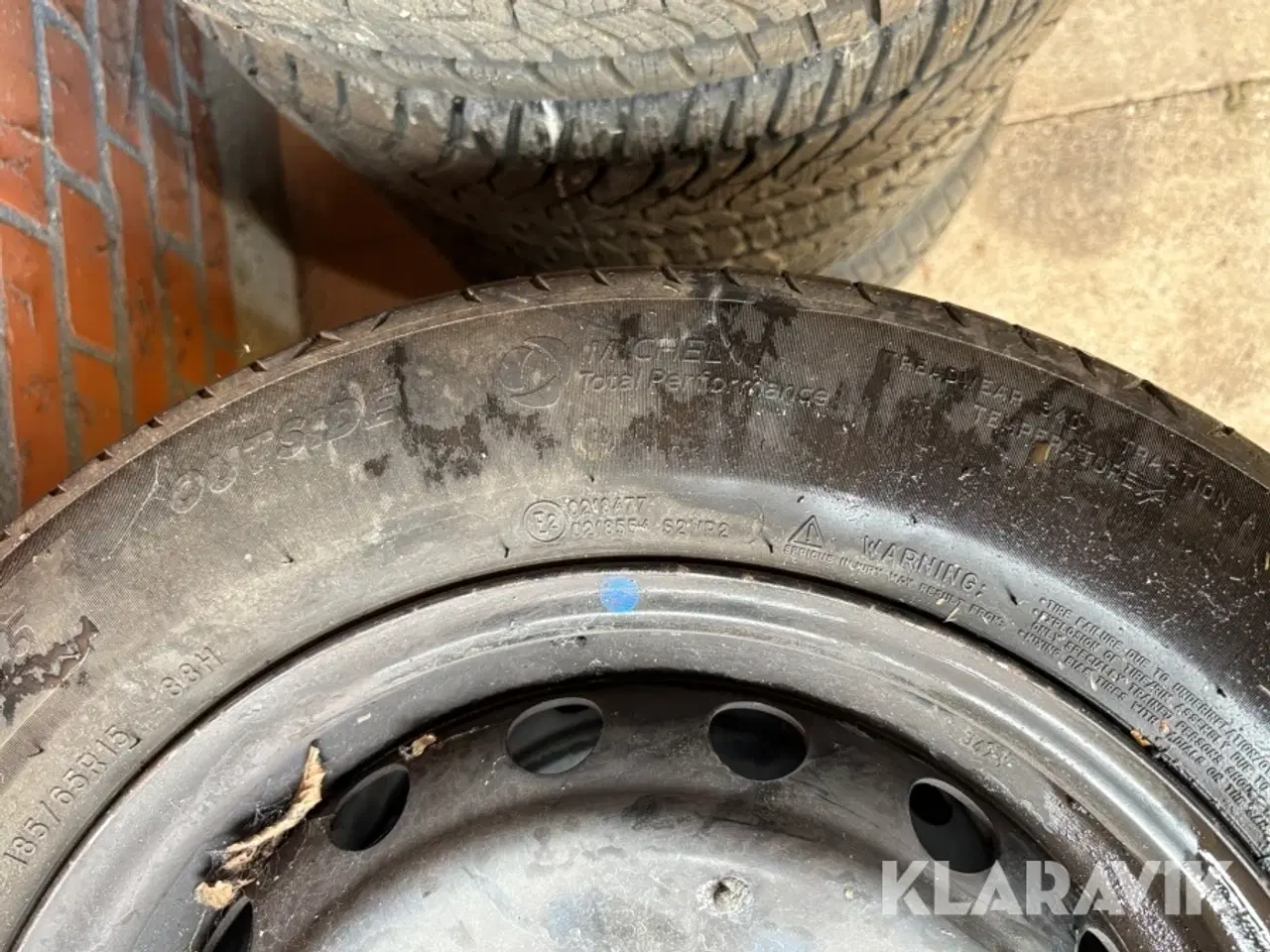Billede 5 - Sommerdæk Michelin Primacy 4, 185/65 R15 med stålfælge