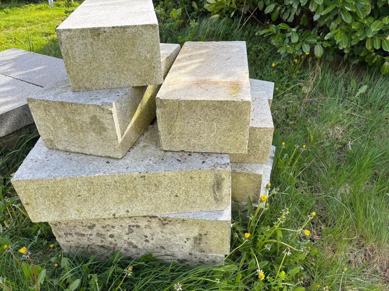Billede 2 - Hvide granit trin - 19x70x30cm. Gode til trappe/ha