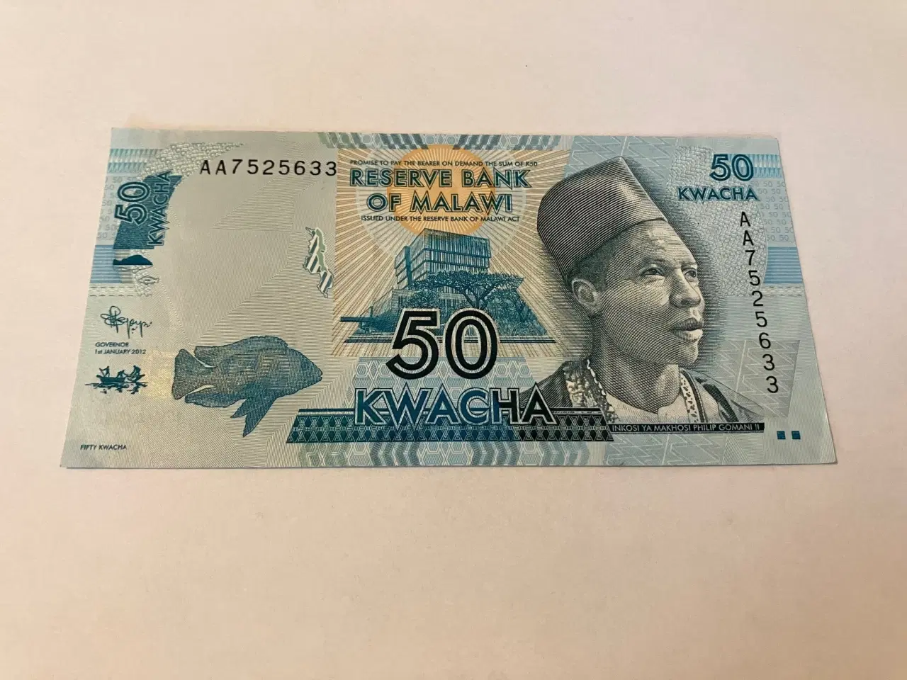 Billede 1 - 50 Kwacha Malawi 2012