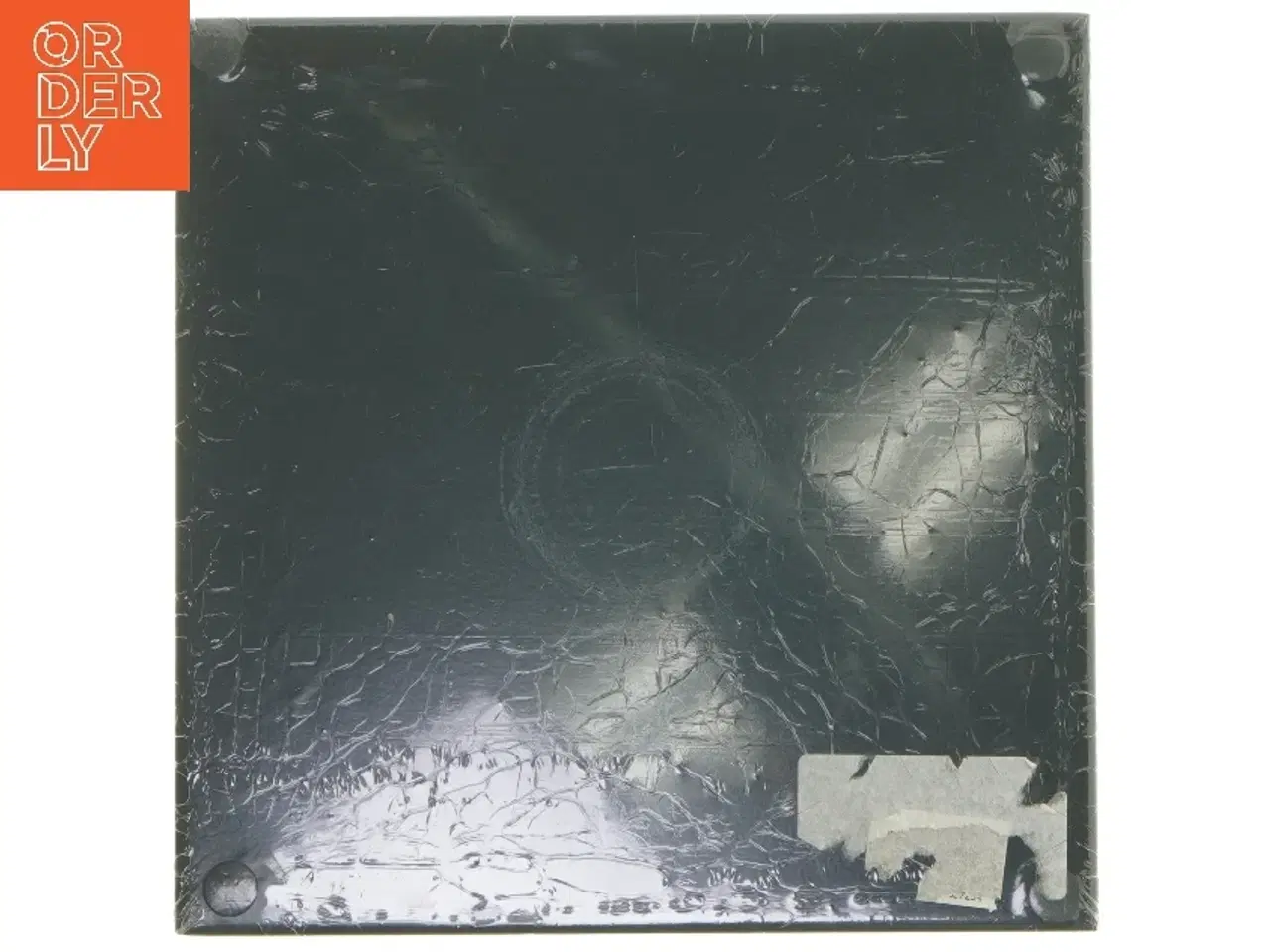 Billede 2 - Metalbakke med kork (str. 21x21x1 cm)