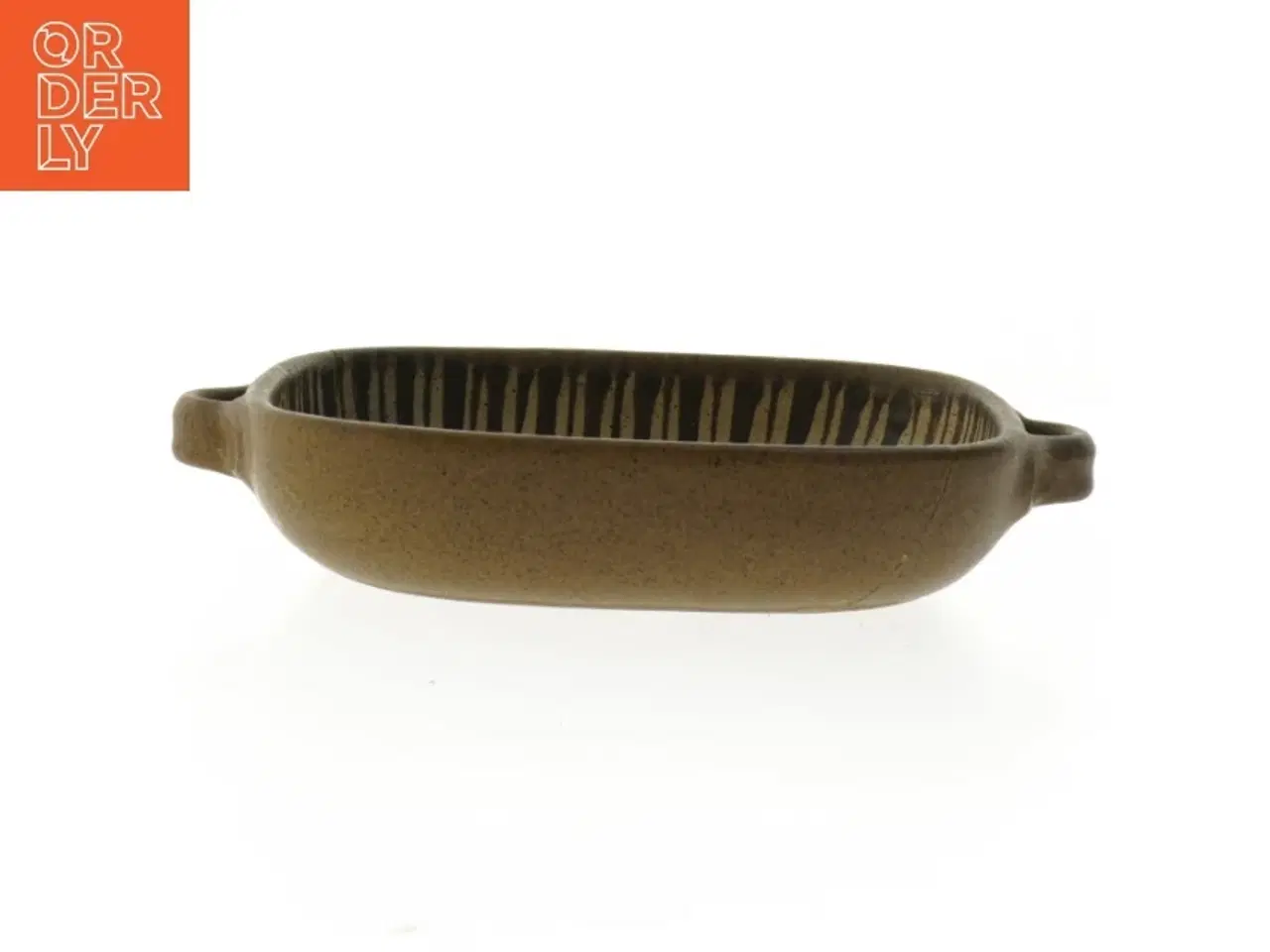 Billede 3 - Keramisk fad med håndtag fra Dybdahl (str. 18x14,5 cm)