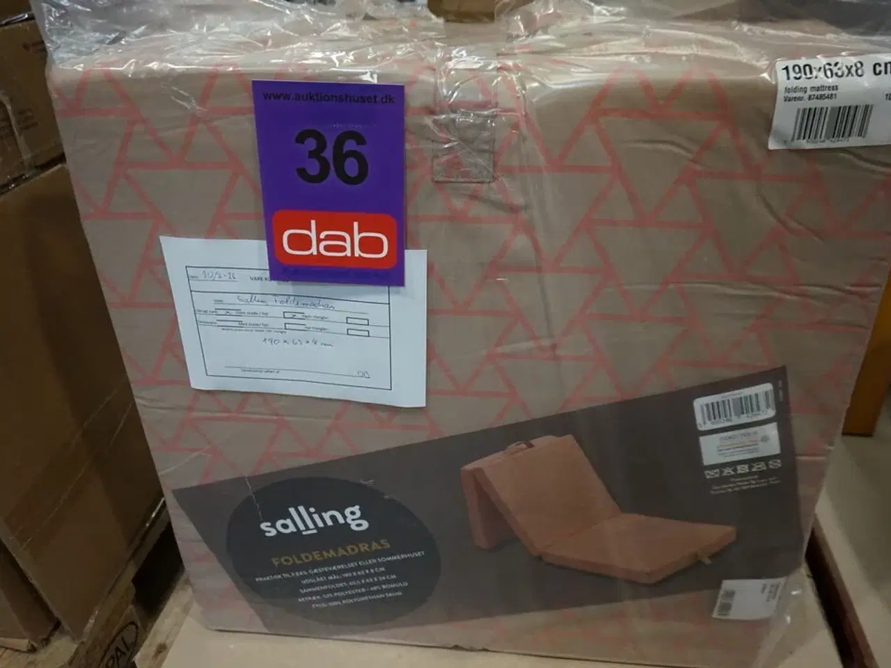 Billede 2 - Nala foldemadras 190x63x8 cm Koral
