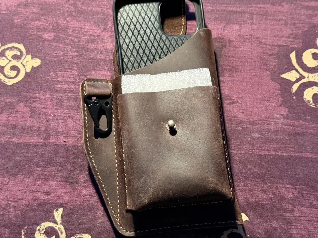 Billede 2 - NYT Mobil bælte Taske i Kærnelæder Iphone /Android