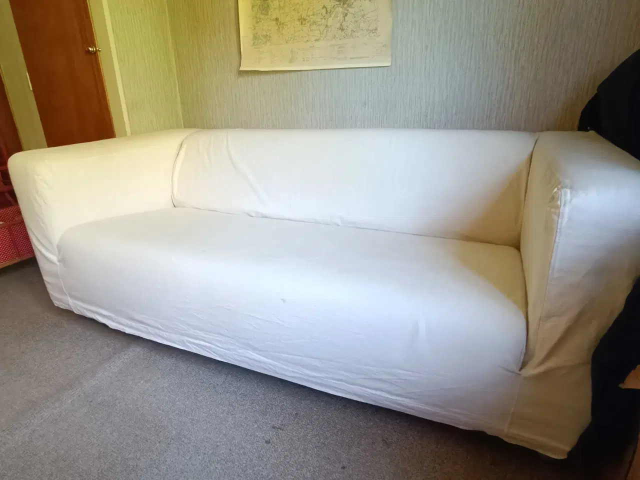 Billede 1 - Hvid stof sofa